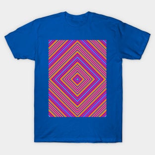 Bright Rainbow Diamond Pattern T-Shirt